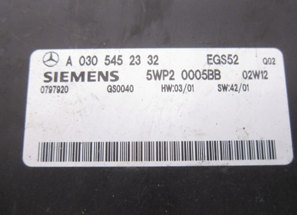 Computadora Centralita Ecu Mercedes Benz 5WP20005BB A0305452332 - Imagen 2