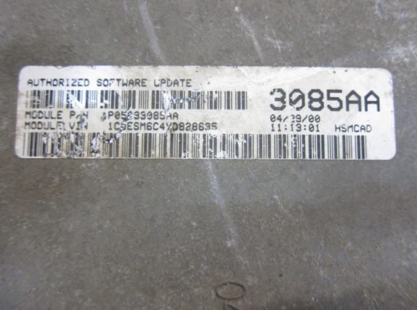 Computadora Centralita Ecu Chrysler P05033085AA 3085AA - Imagen 2