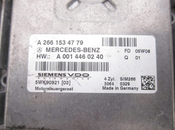 Computadora Centralita Ecu Mercedes Benz A2661534779 A001446024 5WK90921 - Imagen 2