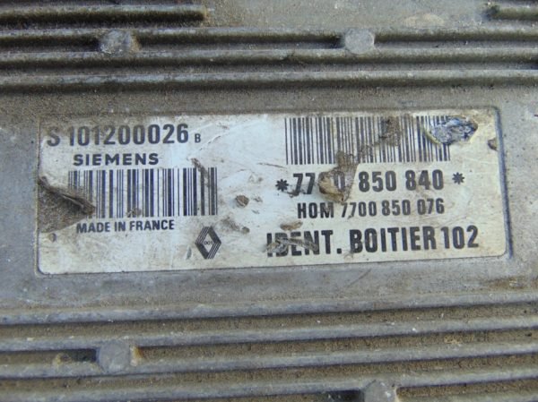 Computadora Centralita Ecu Renault S101200026B 7700850076 7700850840 - Imagen 2