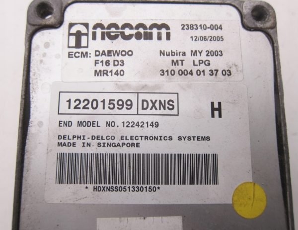 Computadora Centralita Ecu Opel Daewoo DXNS 12201599 - Imagen 2