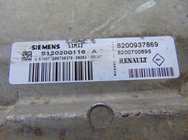 Computadora Centralita Ecu Renault S120200116A 8200937869 8200700695 - Imagen 3