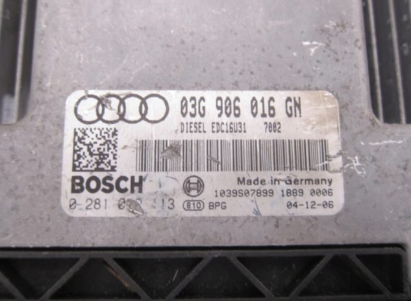 Computadora Centralita Ecu Audi 0281012113 03G906016GN - Imagen 3