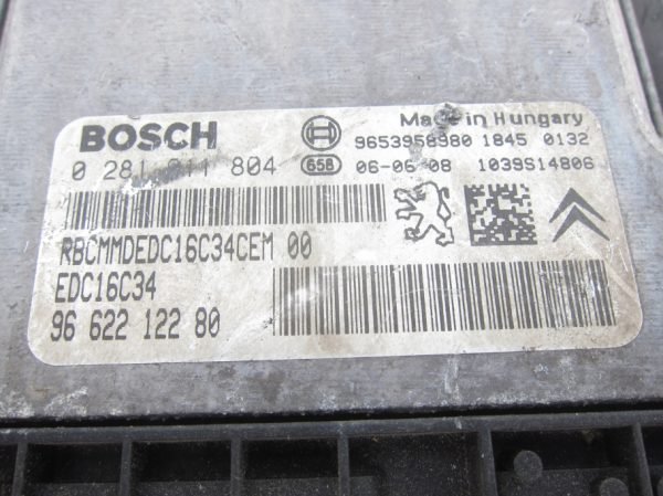 Computadora Centralita Ecu Citroën Peugeot 0281011804 9662212280 - Imagen 2