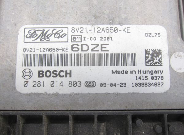 Computadora Centralita Ecu Ford 8V21-12A650-KE 0281014803 - Imagen 2