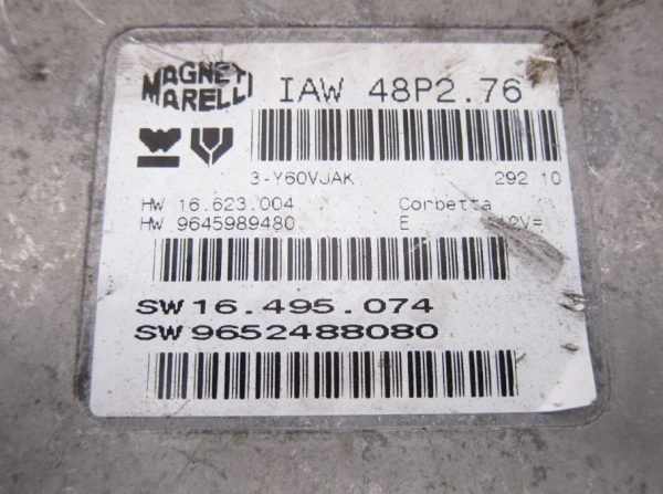 Computadora Centralita Ecu Peugeot IAW48P2.76 9652488080 9645989480 - Imagen 2
