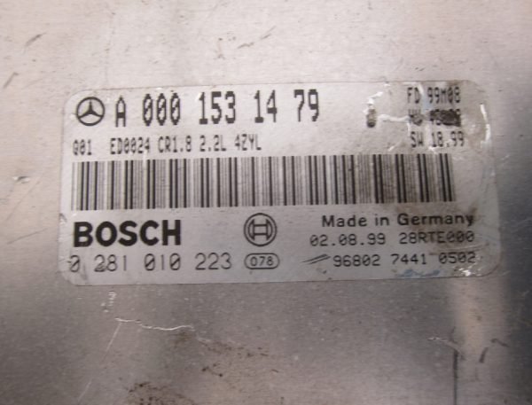 Computadora Centralita Ecu Mercedes Benz A0001531479 0281010223 - Imagen 2