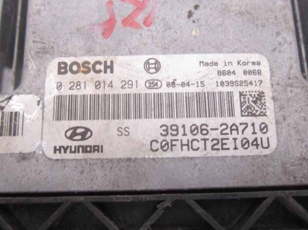 Computadora Centralita Ecu Hyundai 0281014291 39106-2A710 - Imagen 2