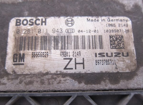 Computadora Centralita Ecu Opel 0281011943 55556829 - Imagen 2