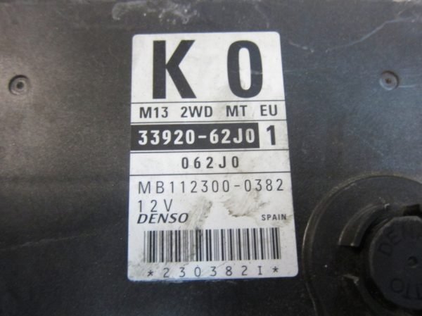 Computadora Centralita Ecu Suzuki 33920-62J01 MB112300-0382 - Imagen 2
