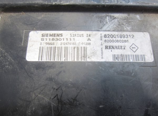Computadora Centralita Ecu Renault Sirius 34 S118301111A 8200189312 8200080285 - Imagen 2