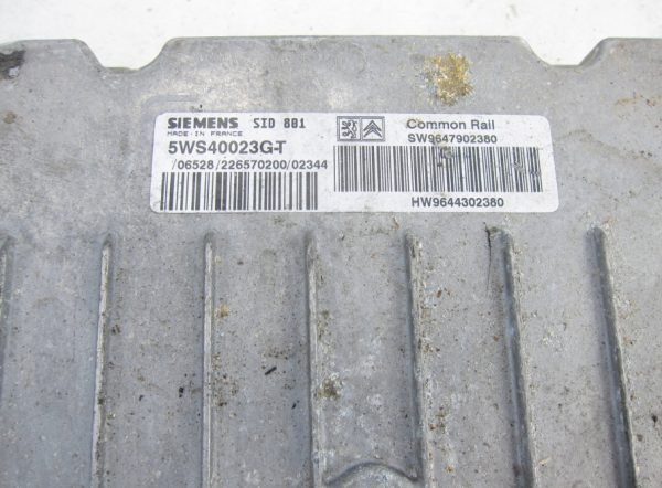 Computadora Centralita Ecu Citroën 2.0 SID801 5WS40023G-T 9647902380 - Imagen 3