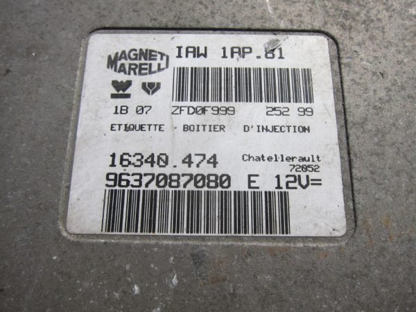 Computadora Centralita Ecu Peugeot Citroën IAW1AP.81 9637087080 - Imagen 2