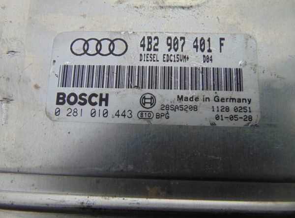Computadora Centralita Ecu Audi 0281010443 4B2907401F - Imagen 2
