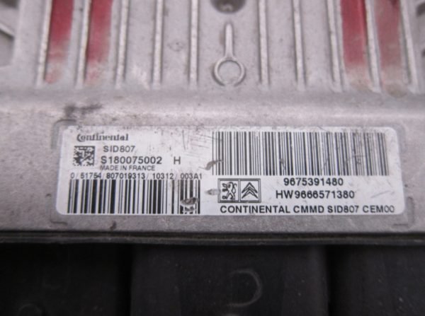 Computadora Centralita Ecu Citroën Peugeot S180075002H 9675391480 - Imagen 2