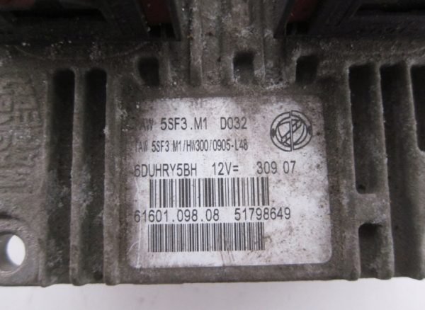 Computadora Centralita Ecu Fiat Grand Punto 51798649 IAW5SF3.M1 - Imagen 2
