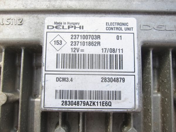 Computadora Centralita Ecu Dacia 237100703R 237101862R 28304879 - Imagen 2