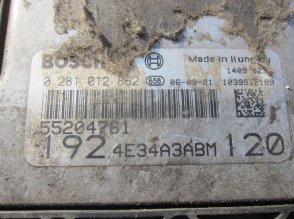 Computadora Centralita Ecu Fiat 0281012862 55204761 - Imagen 2