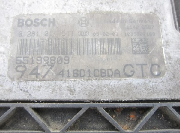 Computadora Centralita Ecu Alfa Romeo 0281011511 55198809 - Imagen 2