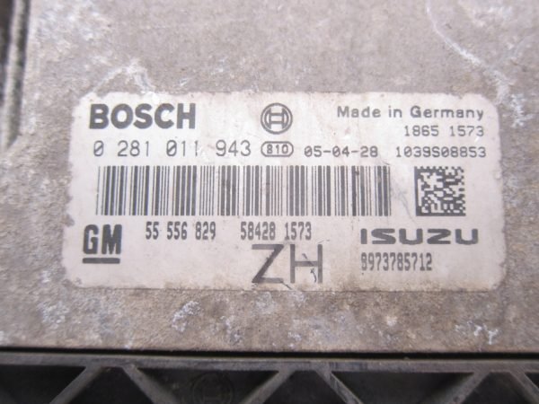 Computadora Centralita Ecu Opel 0281011943 55556829 - Imagen 2