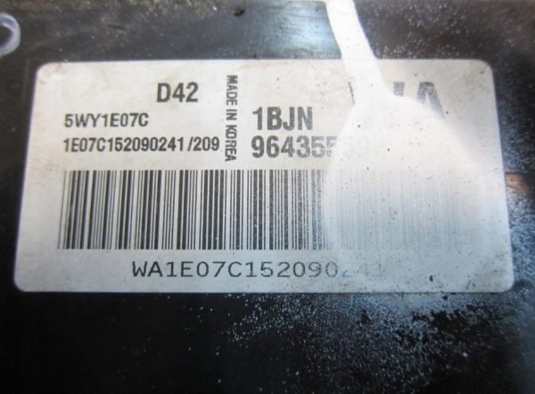 Computadora Centralita Ecu Chevrolet 1BJN 96435559 WA 5WY1E07C - Imagen 2