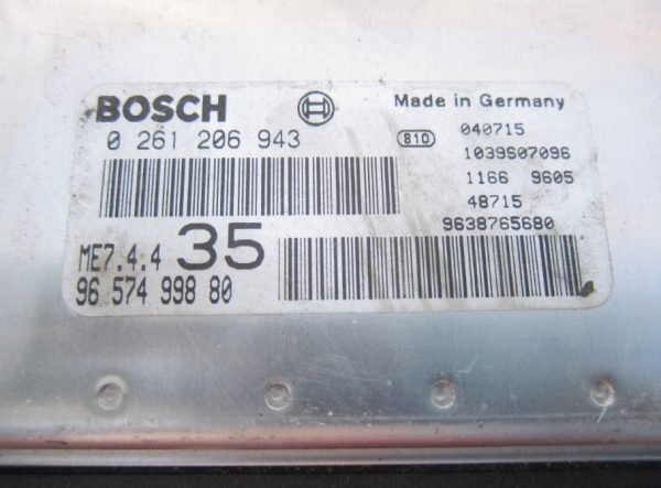 Computadora Centralita Ecu Peugeot Citroën 0261206943 9657499880 - Imagen 2