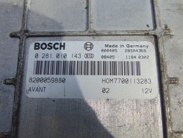 Computadora Centralita Ecu Renault 0281010143 8200059880 7700113283 - Imagen 2