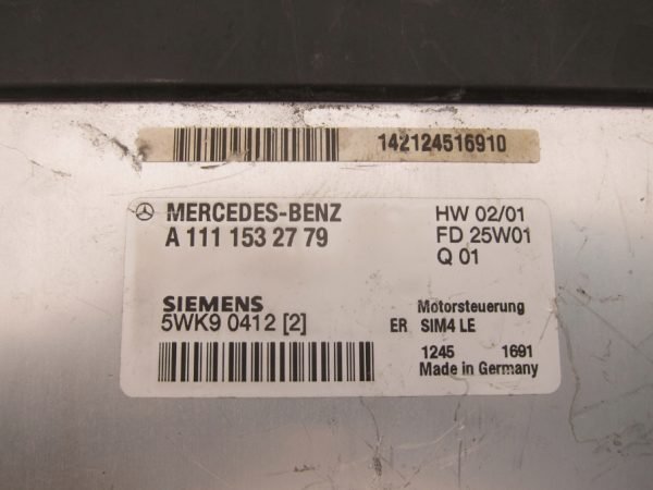 Computadora Centralita Ecu Mercedes Benz A1111532779 5WK90412 - Imagen 2