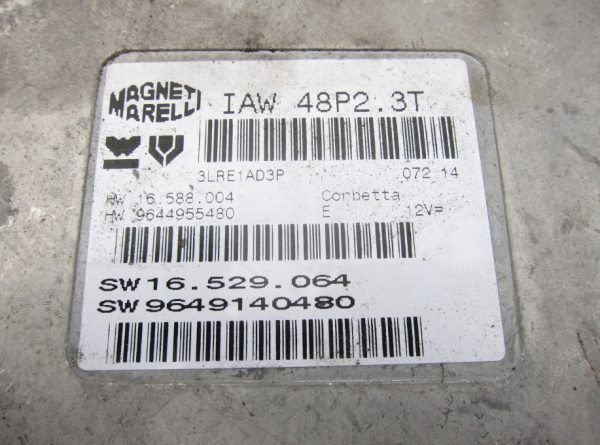 Computadora Centralita Ecu Peugeot IAW48P2.3T 9649140480 9644955480 - Imagen 2