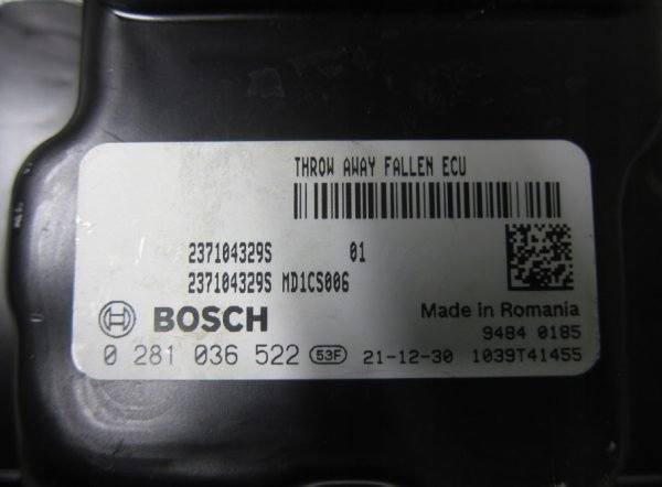 Computadora Centralita Ecu Renault 0281036522 237104329S - Imagen 4