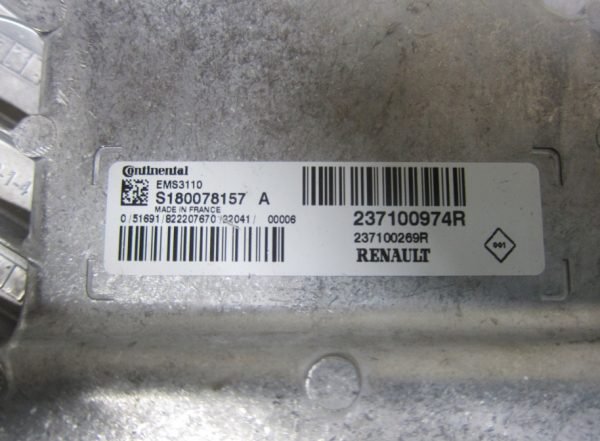 Computadora Centralita Ecu Renault S180078157A 237100974R 237100269R - Imagen 2