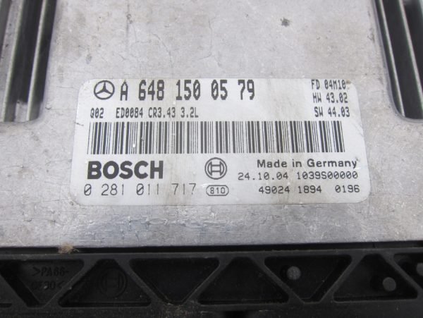 Computadora Centralita Ecu Mercedes Benz 0281011717 A6481500579 - Imagen 3