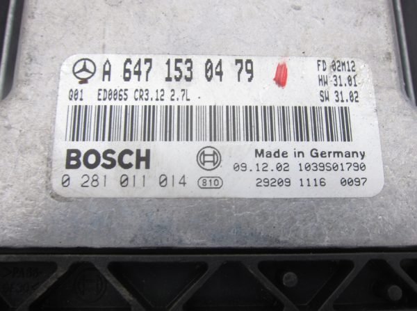Computadora Centralita Ecu Mercedes Benz 0281011014 A6471530479 - Imagen 2
