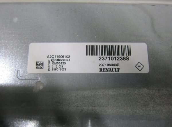 Computadora Ecu Centralita Dacia/Renault 237101238S 237106049R A2C11906102 EMS3125 - Imagen 3