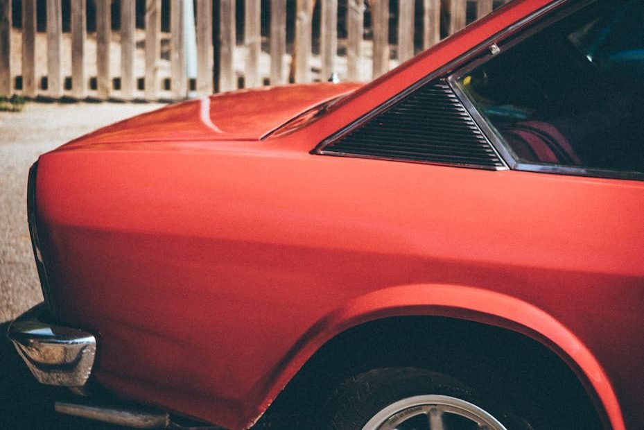 classic red car