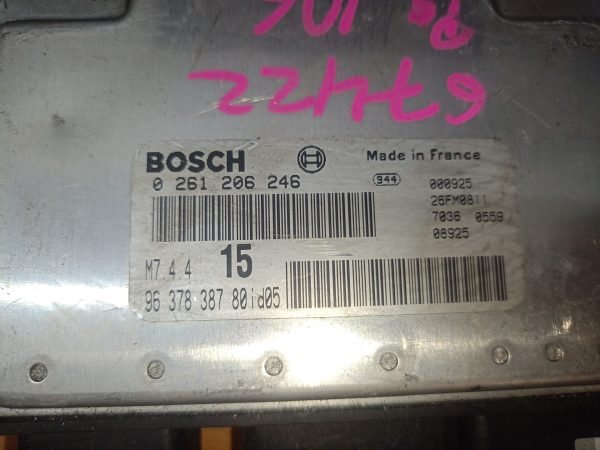 ECU Computadora Centralita motor CITROEN SAXO 9637838780 0261206246 - Imagen 4