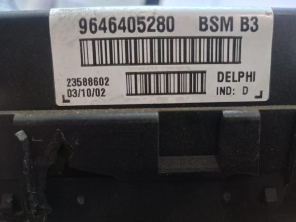 Caja Relés BSM B3 Fusibles PEUGEOT 206 9646405280 Delphi - Imagen 4