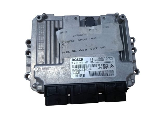 ECU Centralita motor Citroen Peugeot 308 0281013872 9664843780 EDC16C34 - Imagen 2
