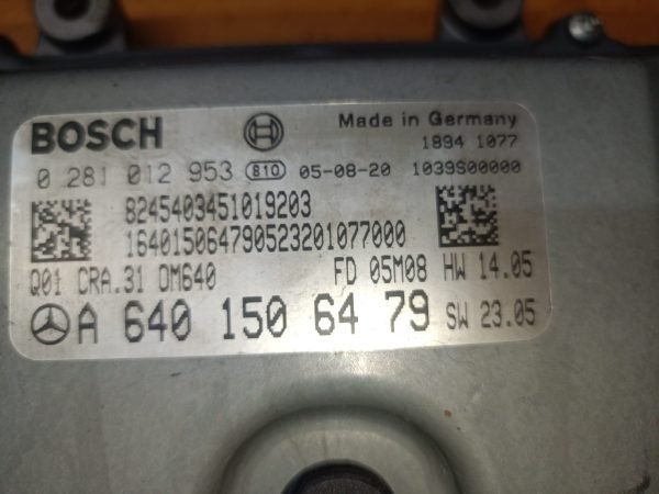 ECU CENTRALITA MERCEDES BENZ A W169 0281012953 A6401506479 - Imagen 6