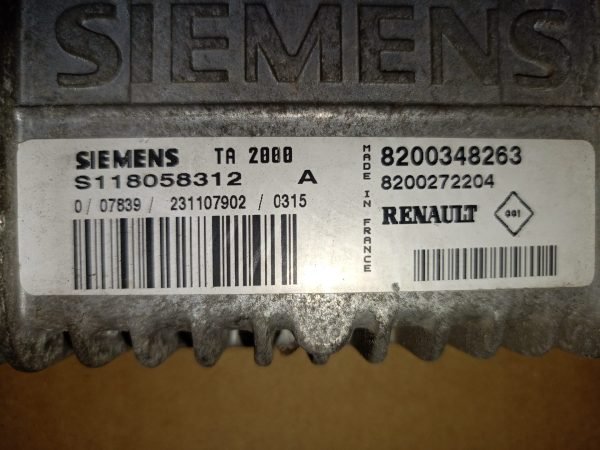 ECU Computadora Centralita Motor  RENAULT SCENIC II 2.0 8200348263 - Imagen 5