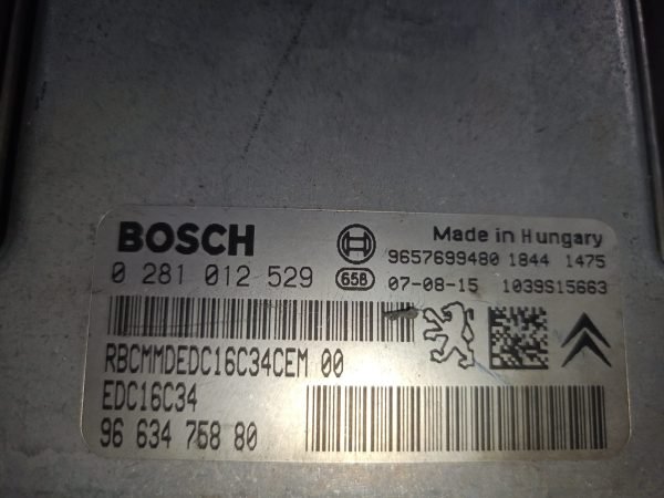 ECU COMPUTADORA CENTRALITA MOTOR CITROËN C3 HDI 9663475880 - Imagen 5