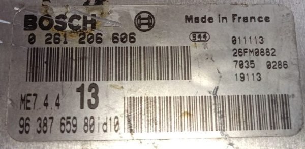 ECU Centralita Motor Citroën Xsara ME744 9638765980 0261206606 - Imagen 5