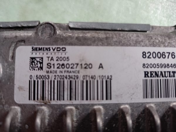 Ecu Computadora Centralita Caja Renault Laguna II 8200599846 8200676160 - Imagen 2