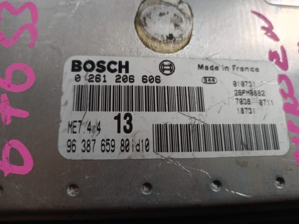 ECU Computadora Centralita Motor Citroen Xsara ME7.4.4 9638765980 0261206606 - Imagen 2