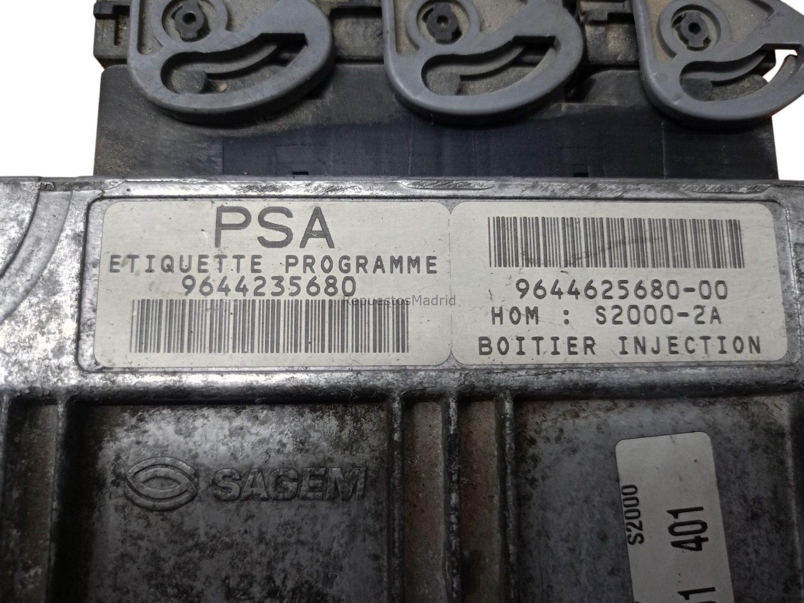 ECU Computadora Centralita Motor PEUGEOT 206 2001 135844 9644235680 9644625680 - Imagen 2