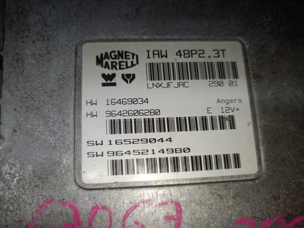 9645214980 ECU Centralita Motor  PEUGEOT 206 IAW48P2.3T - Imagen 2