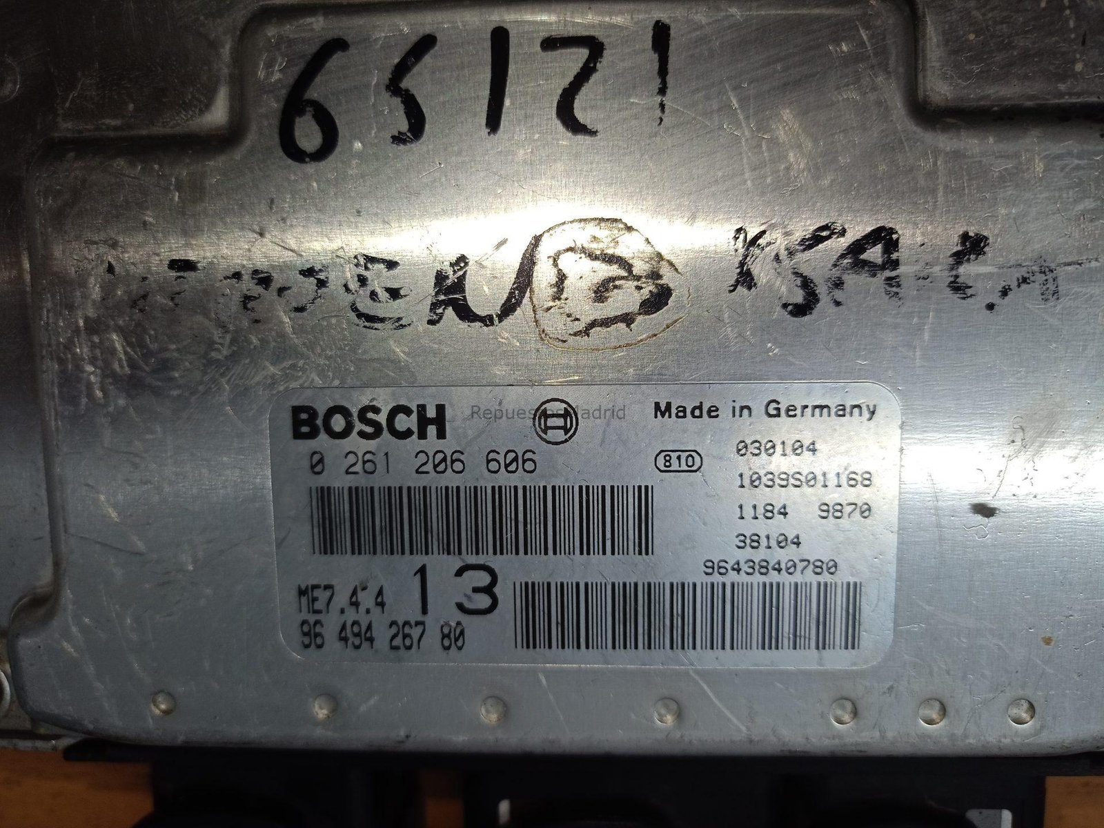 ECU Centralita Motor Citroen Xsara ME744 9649426780 0261206606 - Imagen 2