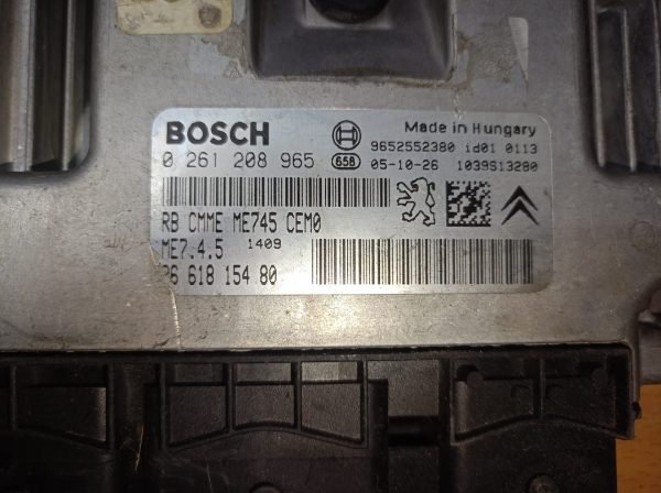 9661815480 Ecu Centralita PEUGEOT 307 1.4 16V 95 CV 2006 -2015 - Imagen 2