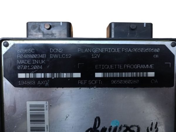 9650359580 ECU Centralita Motor CITROEN BERLINGO - Imagen 4