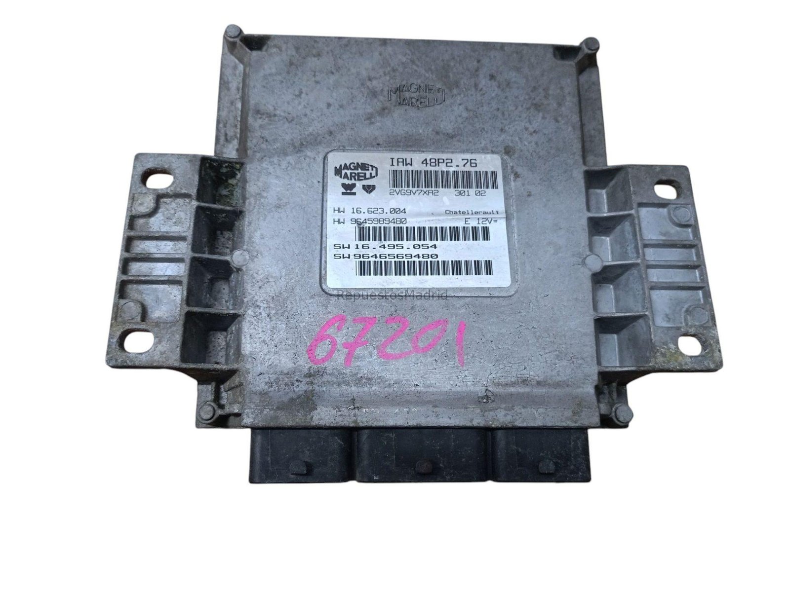 9646569480 ECU centralita motor PEUGEOT 206 BERLINA